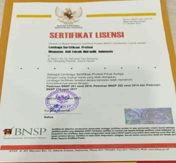 Sertifikat Lisensi
